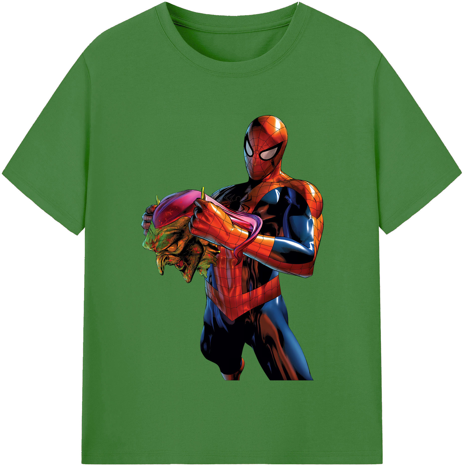 （画像用） Spider Man スパイダーマン レディースカジュアルプリントTシャツ（綿100％）